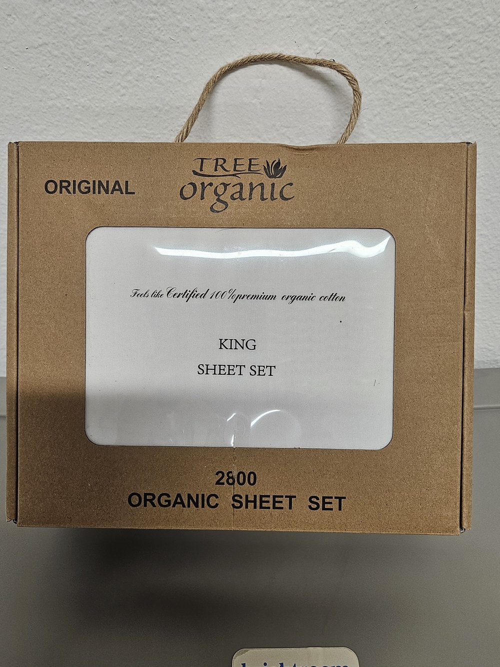 Tree Organic 2800 King Sheet Set – White